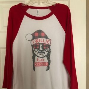 Willie Nelson Christmas T-shirt